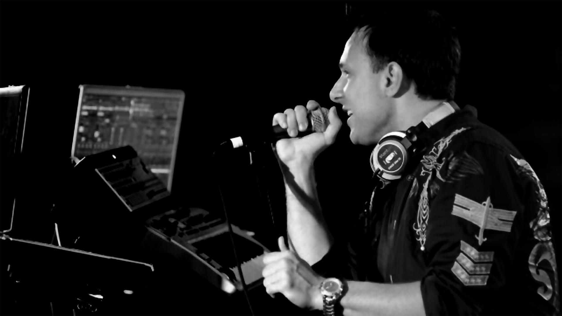 ed electronic background bw