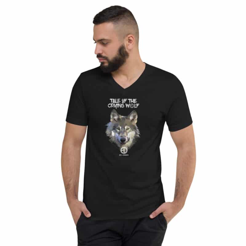 unisex v neck tee black fdeceadd